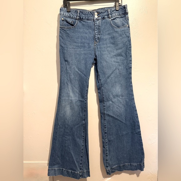 Pilcro Denim - Pilcro Flare Blue Women's Jeans Cotton Denim Y2K Size 31 Contemporary